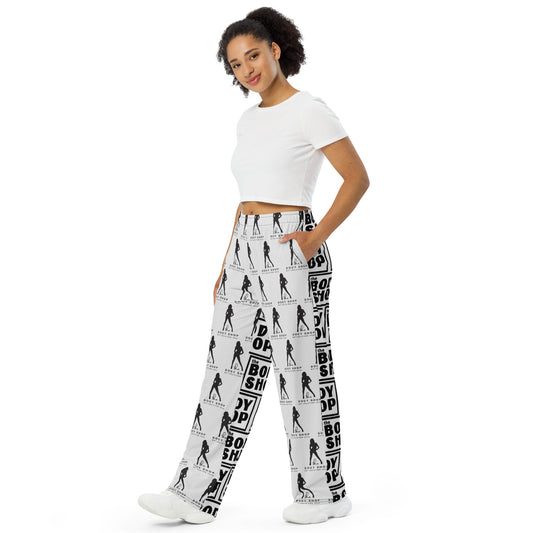 All-over print unisex wide-leg pants